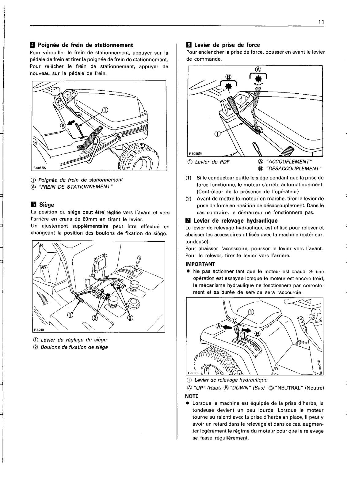 KUBOTA G1700 G1900 Operators Manual - STEEL WIRE BOUND - PROTECTIVE COVERS
