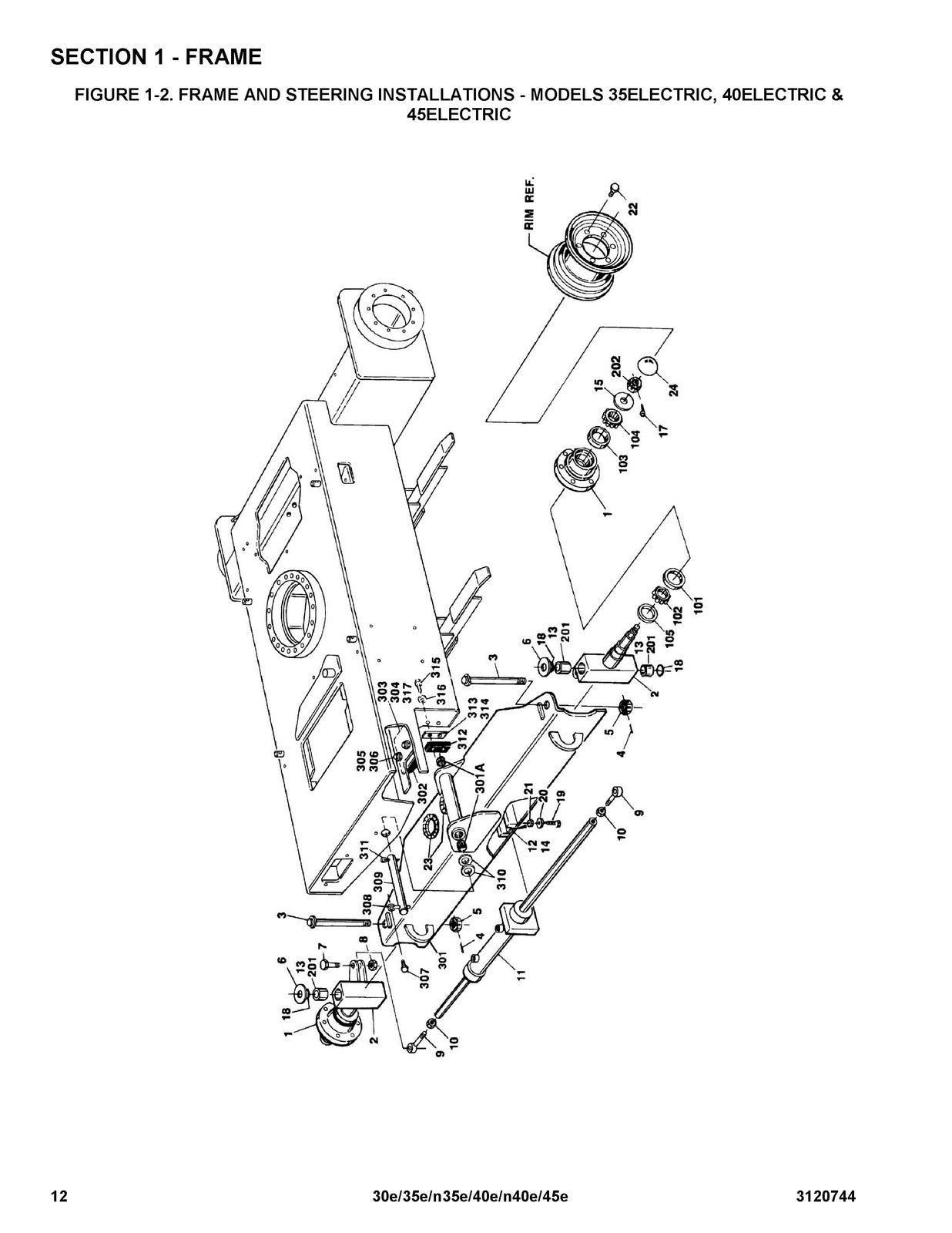 JLG 30e 35e N35e 40e N40e 45e Illustrated Parts Manual 2012 - WIRE BOUND
