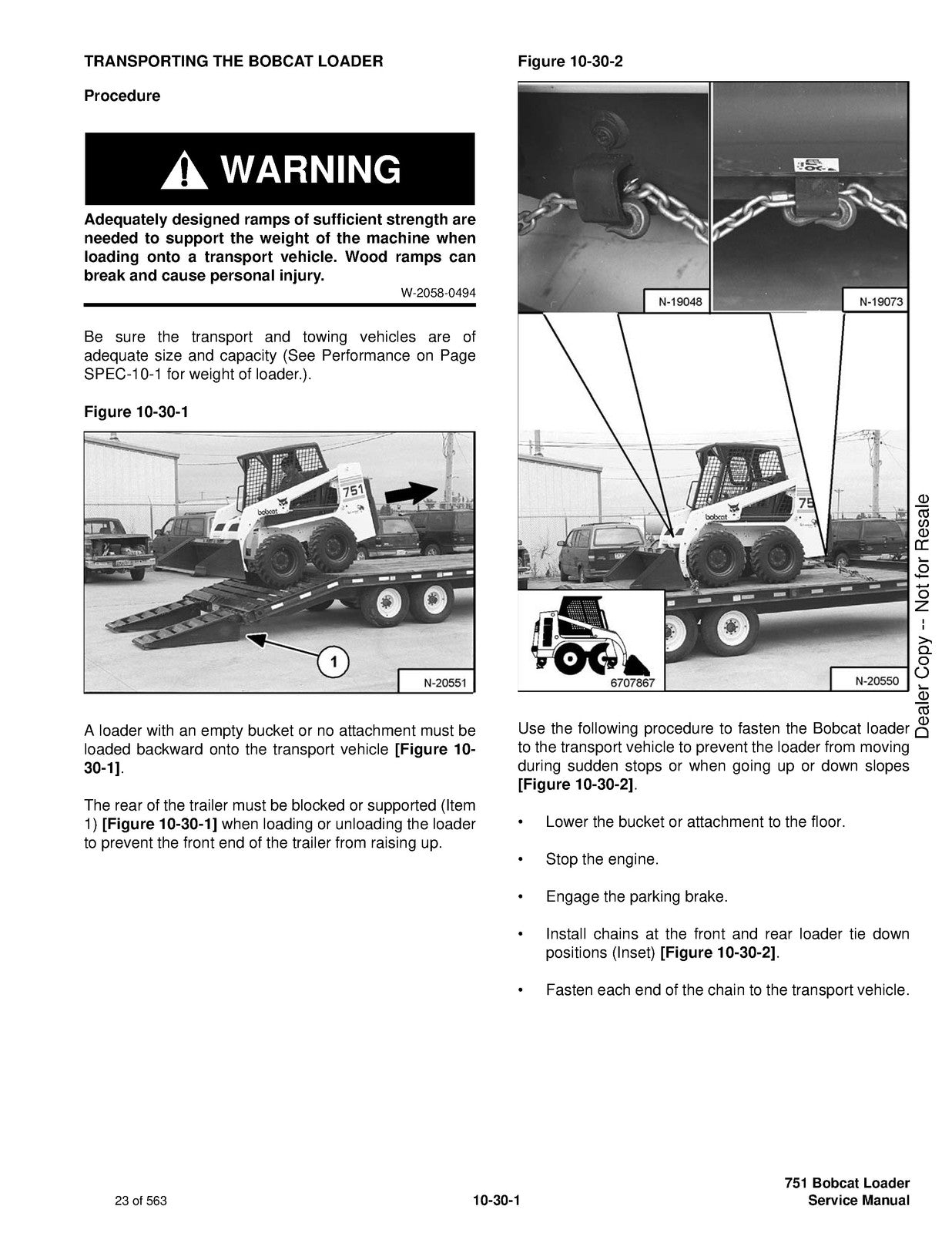 BOBCAT 751 Service Manual 2006 SN 515620001 Up - BOUND - COVERS - XL FOLDOUTS