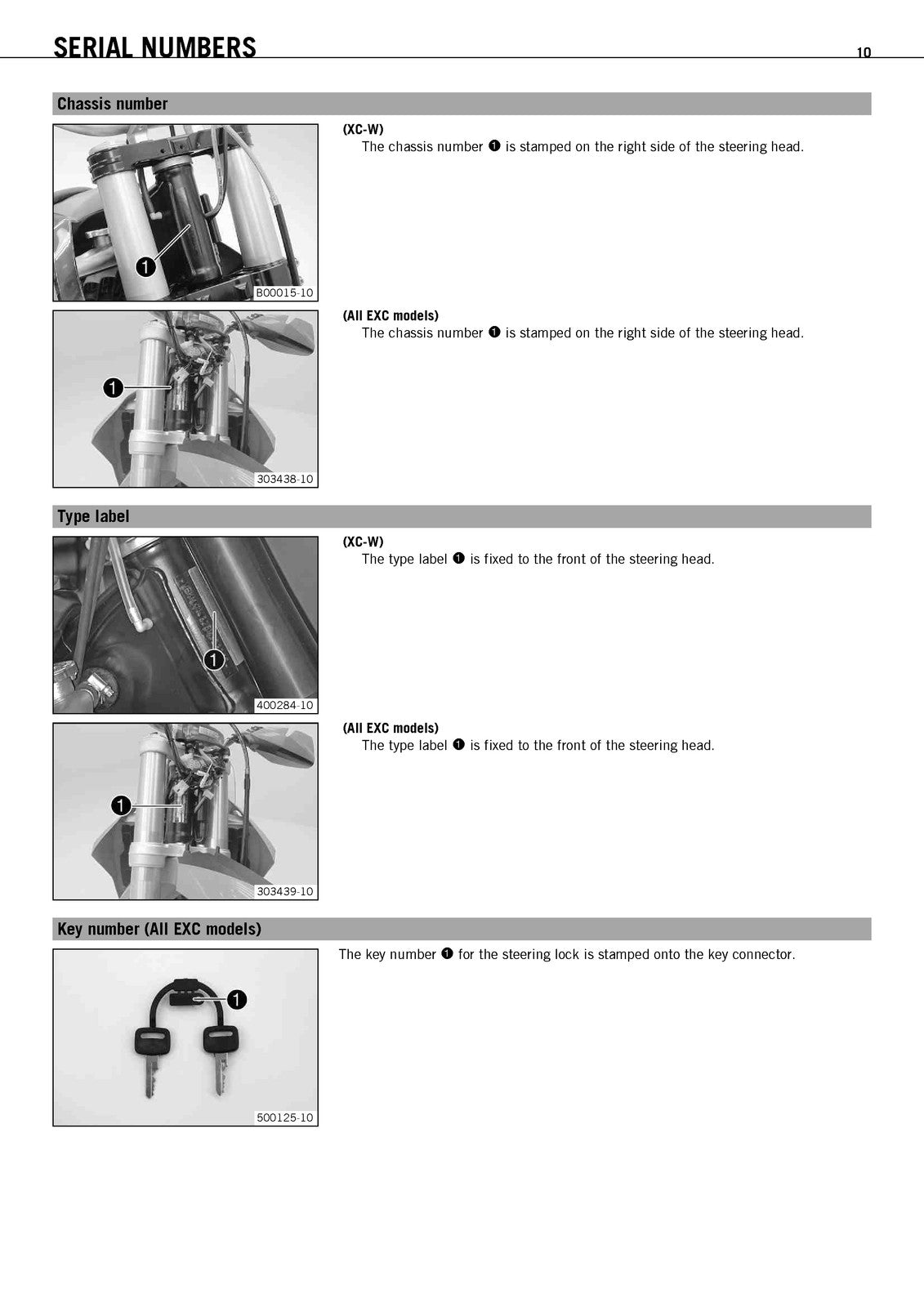 KTM 125 200 250 300 EXC XC-W Owners Manual 2012 - WIRE BOUND - TOUGH COVERS