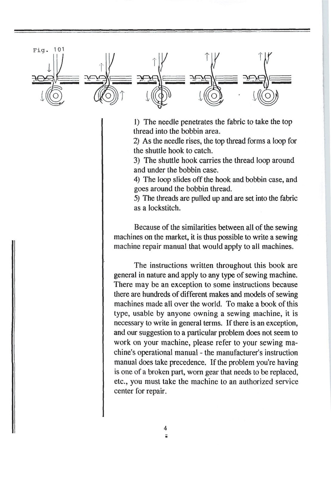 KARNAK PUBLISHING Repairing Sewing Machines Service Manual - WIRE BOUND - COVERS