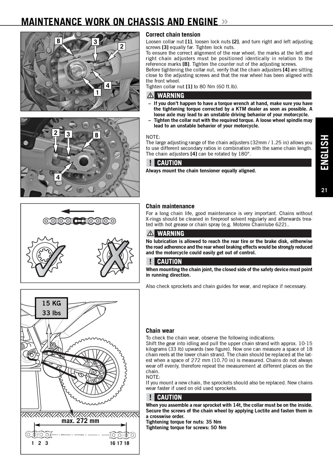 KTM 125 SX 250 SX Owners Manual 2007 - STEEL WIRE BOUND - PROTECTIVE COVERS