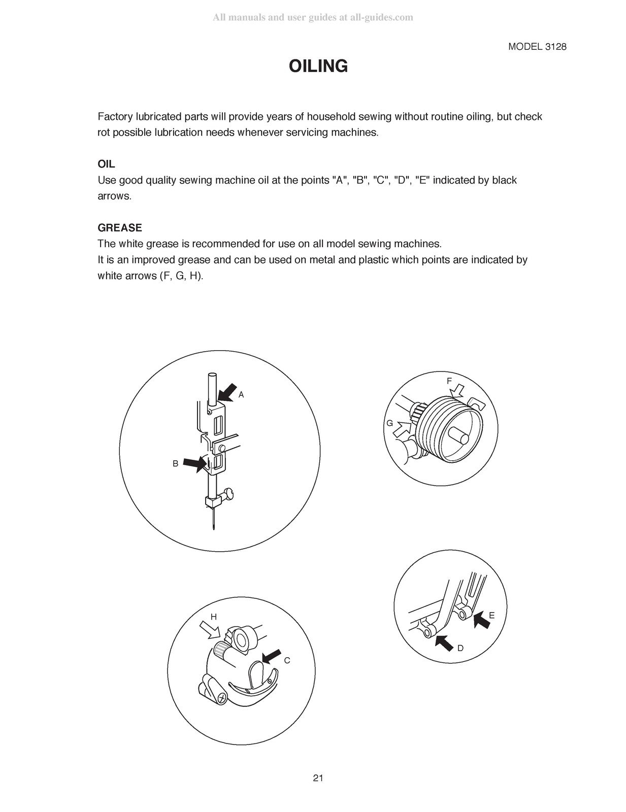 JANOME 3128 Sewing Machine Service Manual - STEEL WIRE BOUND - PROTECTIVE COVERS