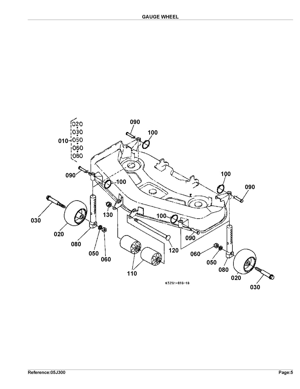 KUBOTA RCK54TG Parts Manual - STEEL WIRE BOUND - PROTECTIVE COVERS