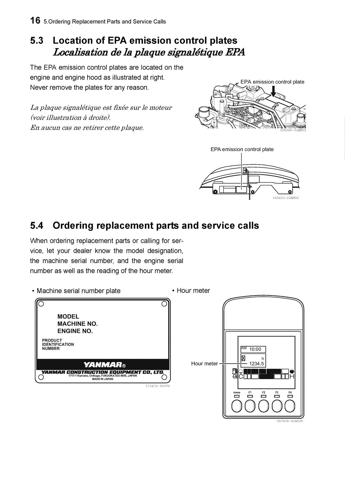 YANMAR ViO80-1 Excavator Operation  Maintenance Manual SN 10501 Up - WIRE BOUND