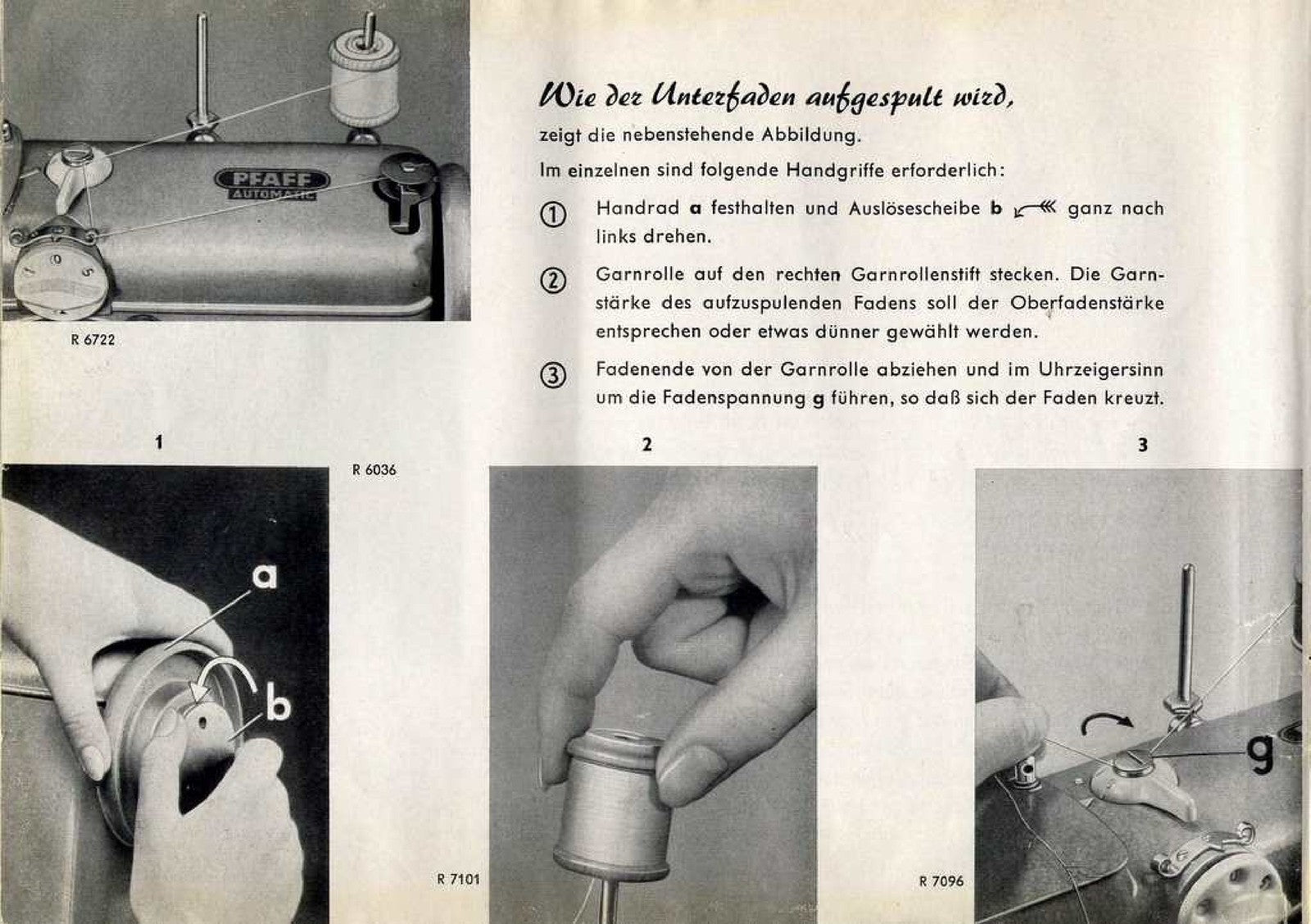 PFAFF 362-261 Automatic Sewing Machine Instruction Manual - WIRE BOUND - COVERS