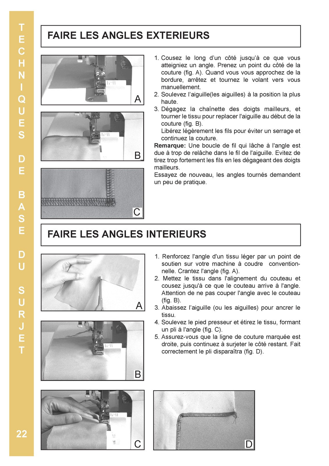 BABY LOCK Eclipse DX BLE1DX-2 Serger Instruction Manual French - WIRE BOUND