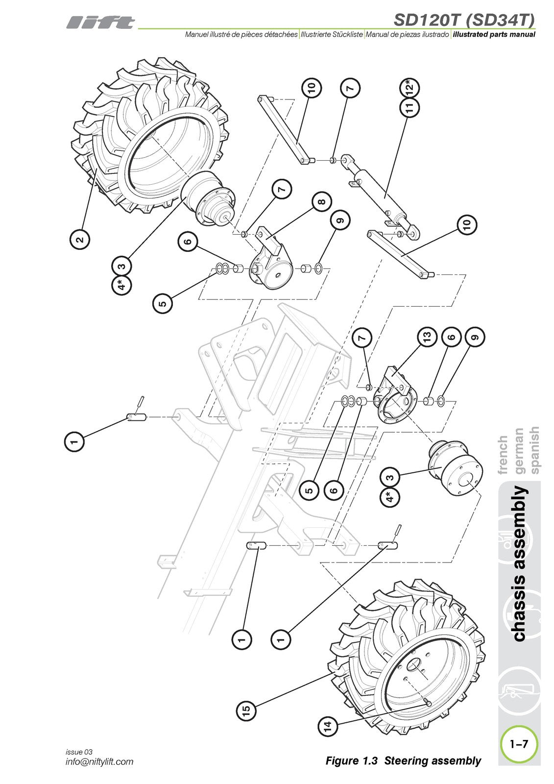 NIFTYLIFT SD120T SD34T Illustrated Parts Manual 2019 - WIRE BOUND - TOUGH COVERS
