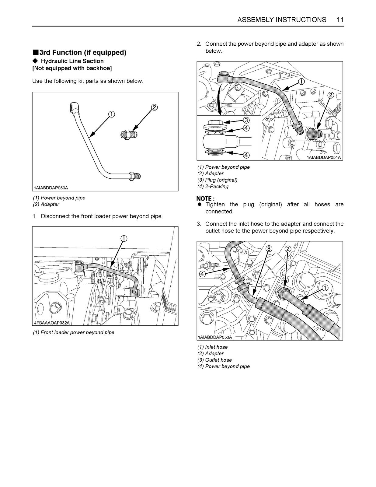 KUBOTA LA534 Loader Kit Assembly Instructions Manual 2012 - WIRE BOUND - COVERS