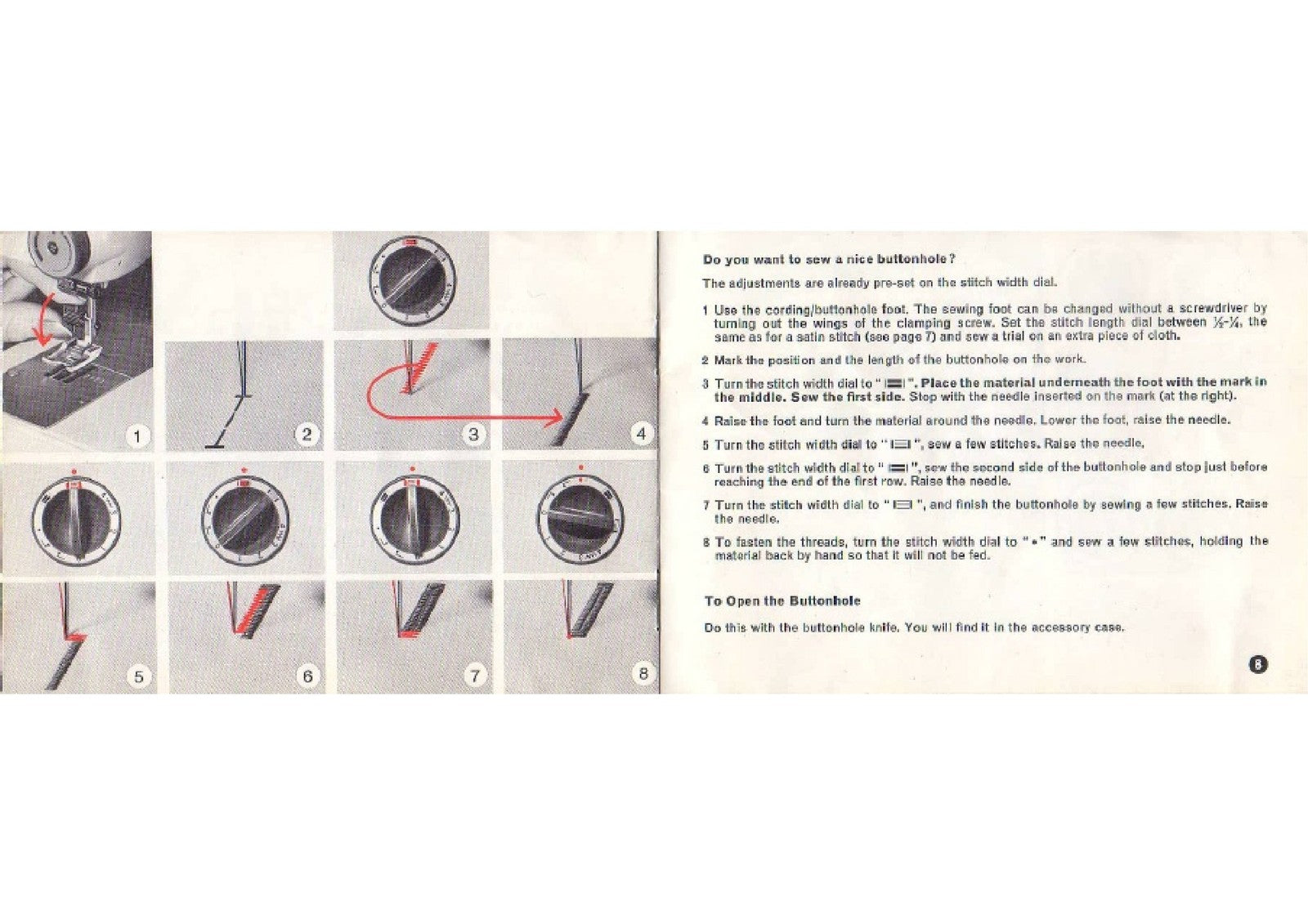 ELNA Lotus Sewing Machine Instruction Manual - STEEL WIRE BOUND - TOUGH COVERS
