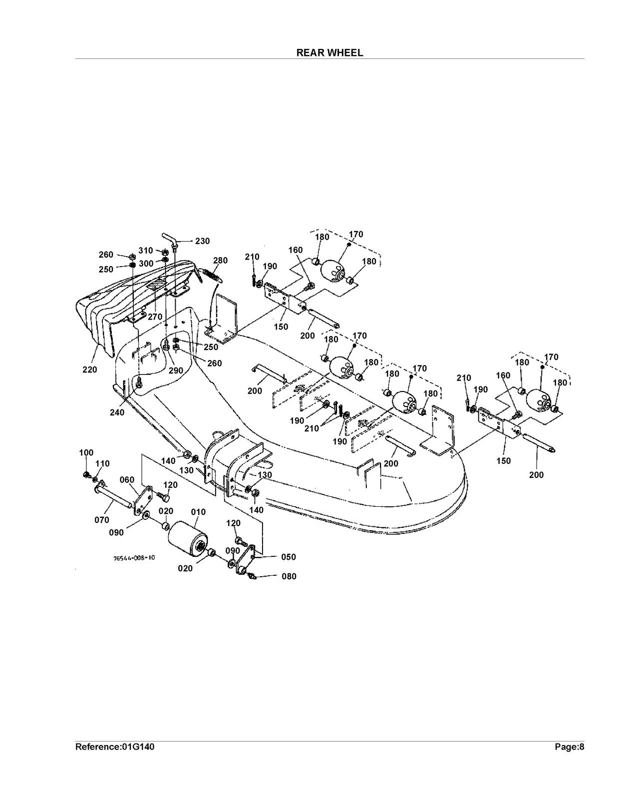 KUBOTA RC72-F24 Parts Manual - STEEL WIRE BOUND - PROTECTIVE COVERS