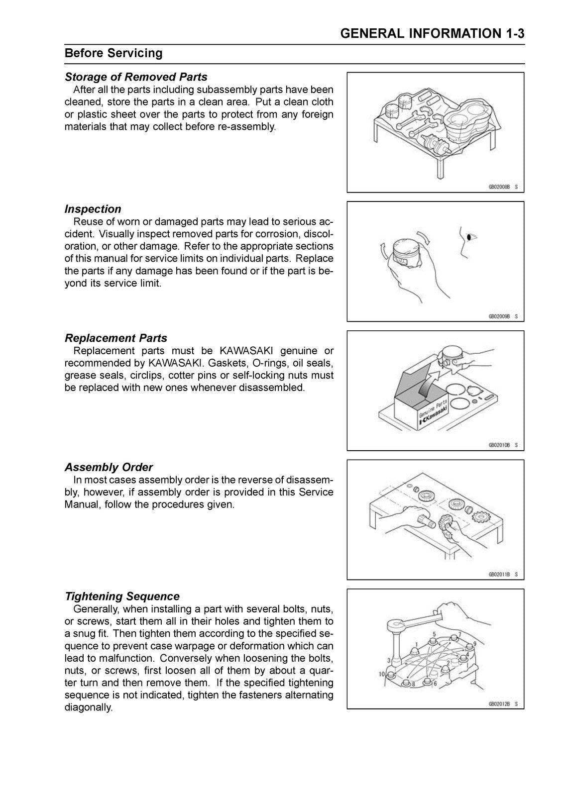 KAWASAKI KX85 KX85-II KX100 Motorcycle Service Manual - WIRE BOUND - COVERS