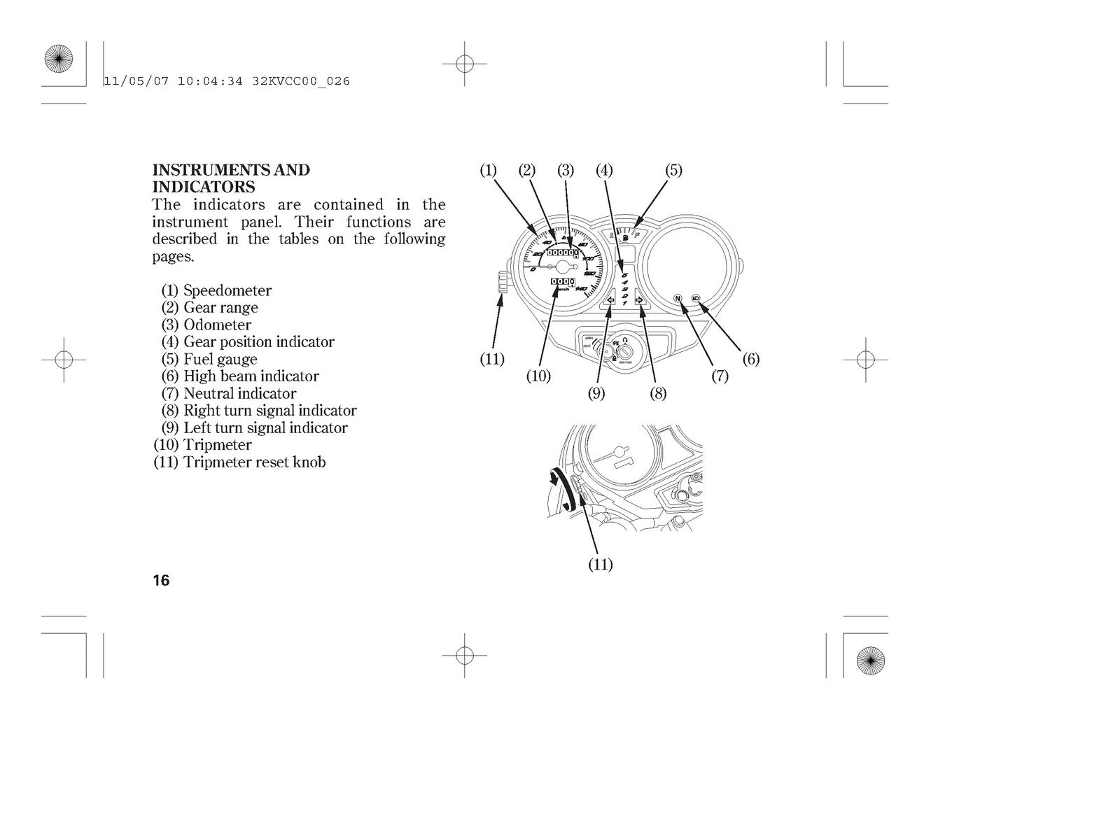 HONDA GLH125 SH Motorcycle Owners Manual 2011 - STEEL WIRE BOUND - TOUGH COVERS