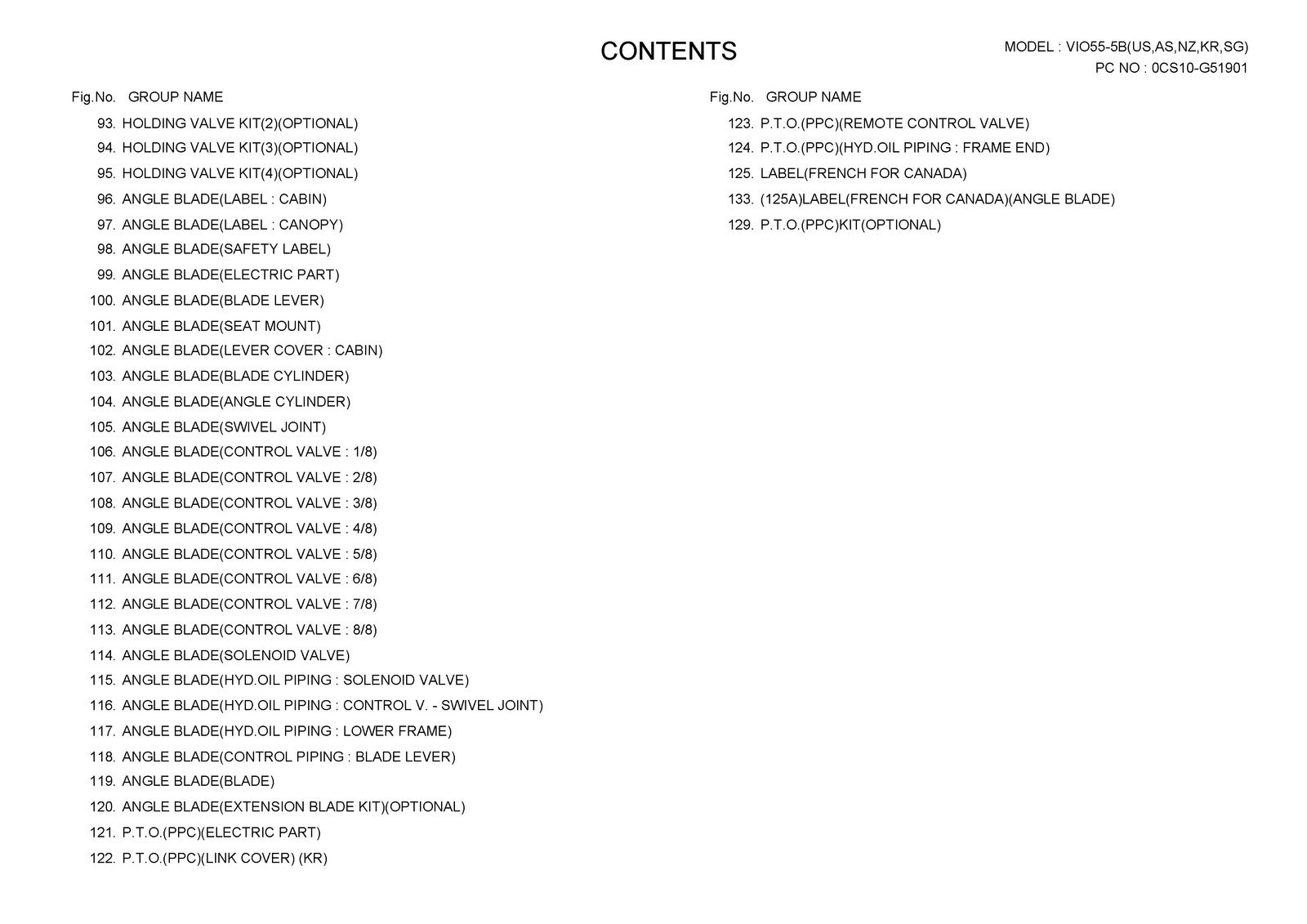 YANMAR ViO55-5B Excavator Parts Catalog Manual 2012 - WIRE BOUND - TOUGH COVERS