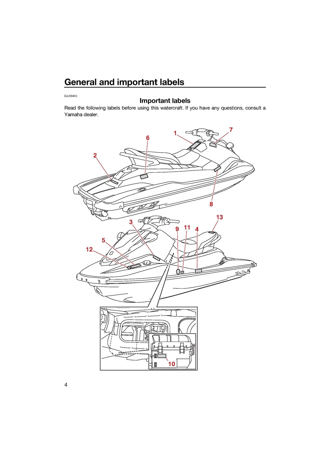 YAMAHA 2023 WaveRunner EX EX Sport EX Deluxe EX Owners Operators Manual - BOUND