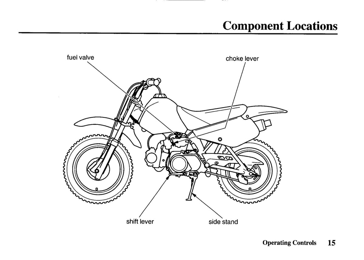 HONDA XR70R Owners Manual 1997 - STEEL WIRE BOUND - PROTECTIVE COVERS