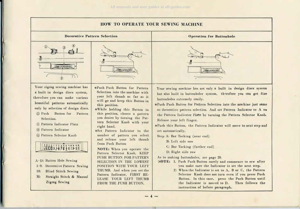 BROTHER 181 Sewing Machine Instruction Manual - STEEL WIRE BOUND - TOUGH COVERS