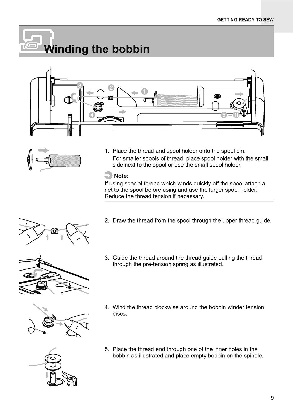 EVER SEWN Hero Sewing Embroidery Machine Instruction Manual - WIRE BOUND