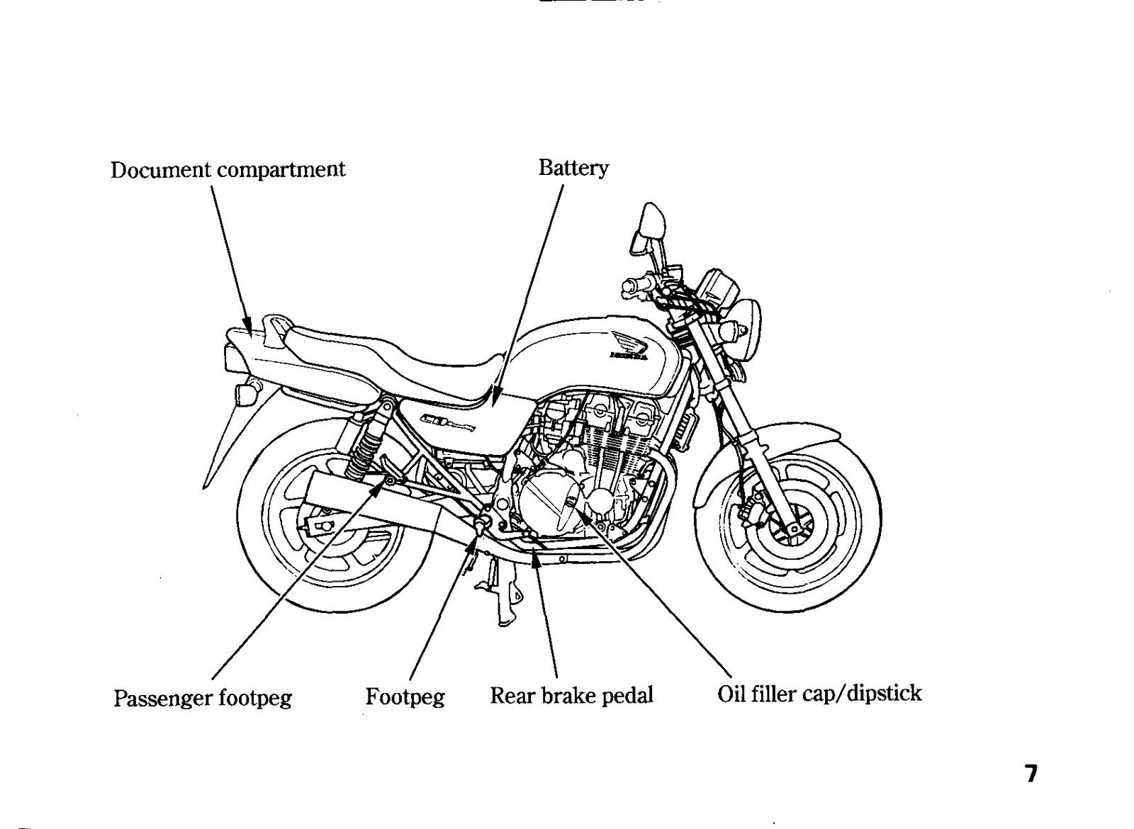 HONDA CB750F2 SevenFifty Owners Manual 1995 - BOUND - COVERS - XL FOLDOUT PAGES