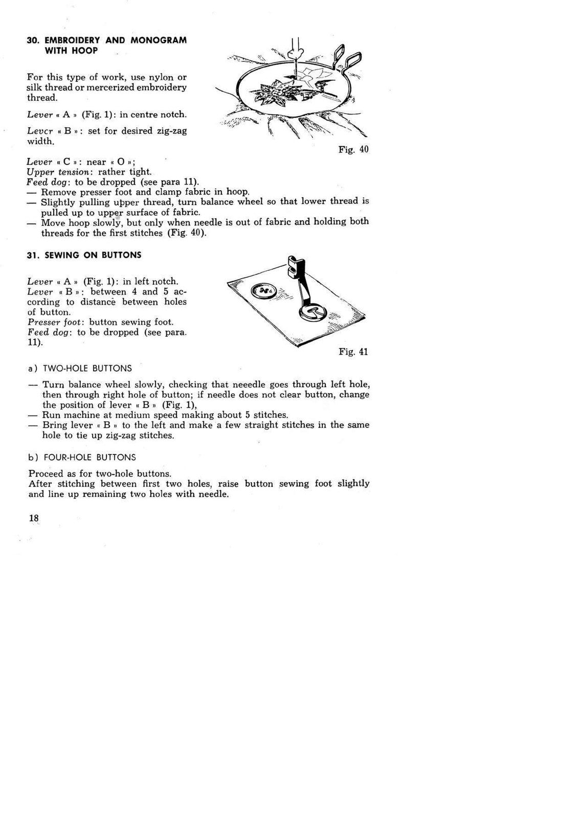 NECCHI BU Nova BU Mira Instructions For The Use And Maintenance Manual - BOUND