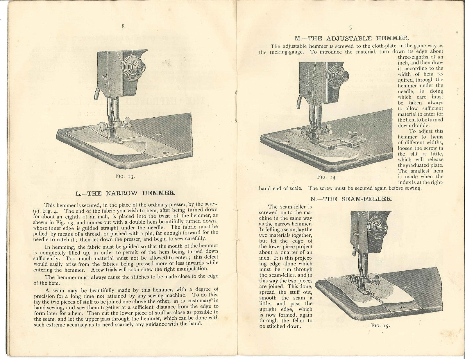FRISTER ROSSMANN Vibrating Shuttle Sewing Machine Instruction Manual - BOUND