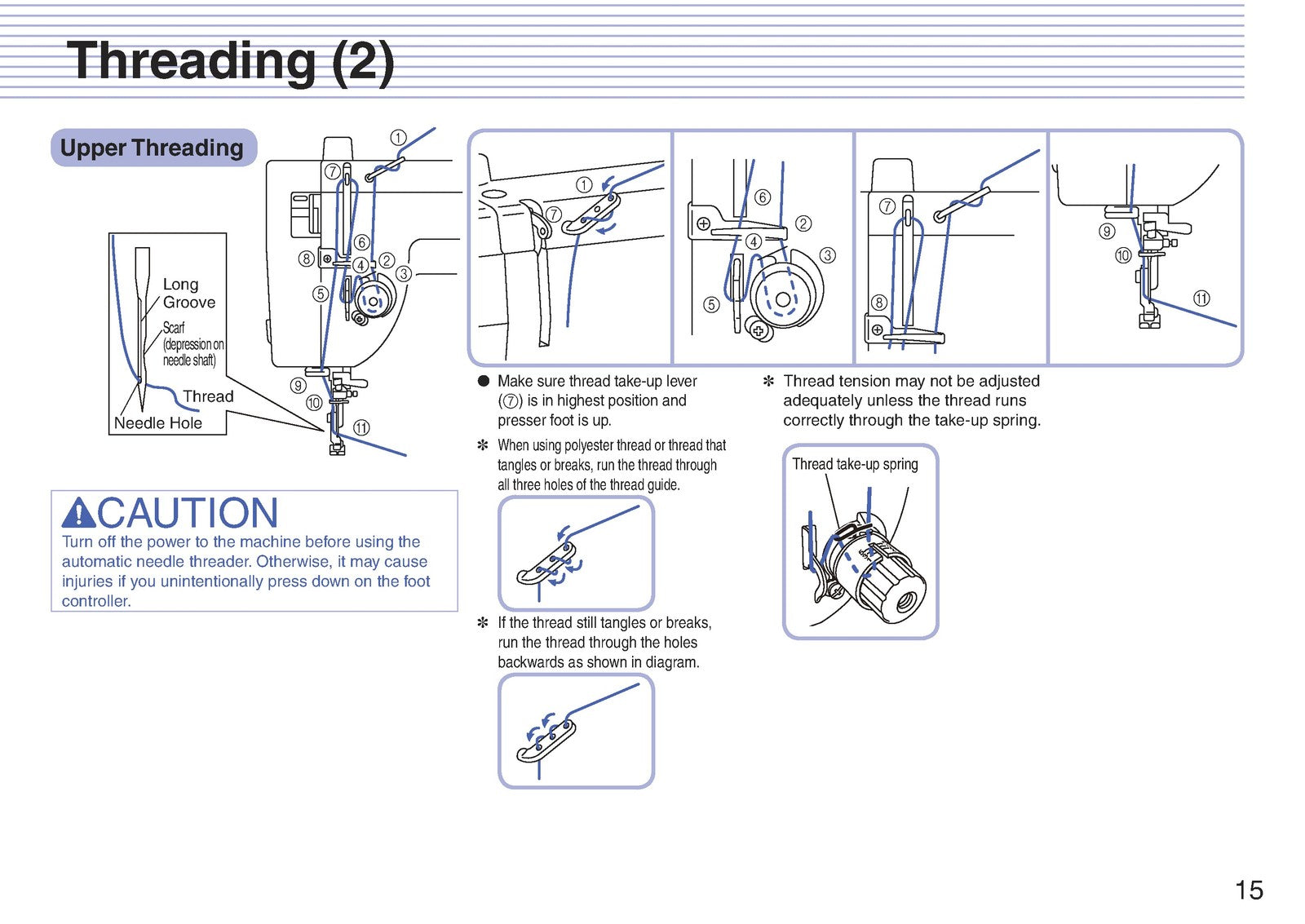 BABY LOCK Accomplish BL520B Sewing Machine Instruction Manual - WIRE BOUND