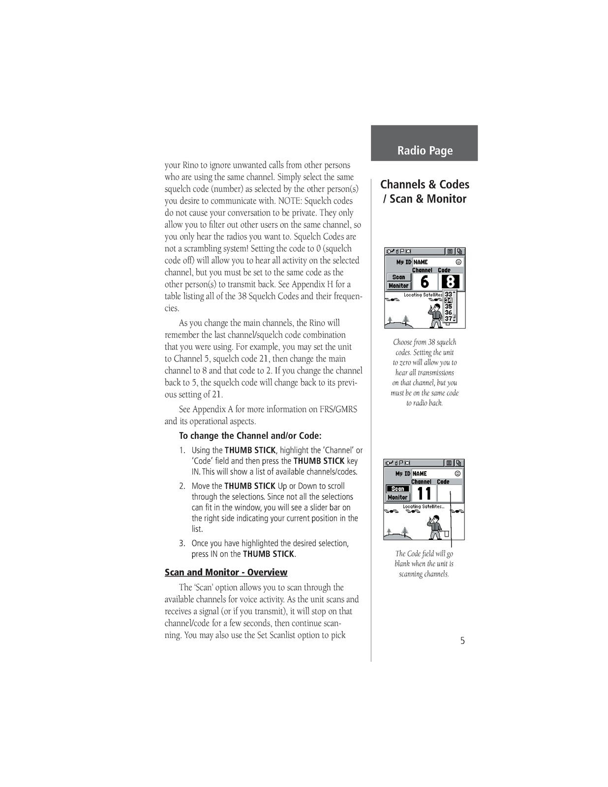 GARMIN Rino 110 2-Way Radio Personal Navigator Owners Manual 2003 - WIRE BOUND
