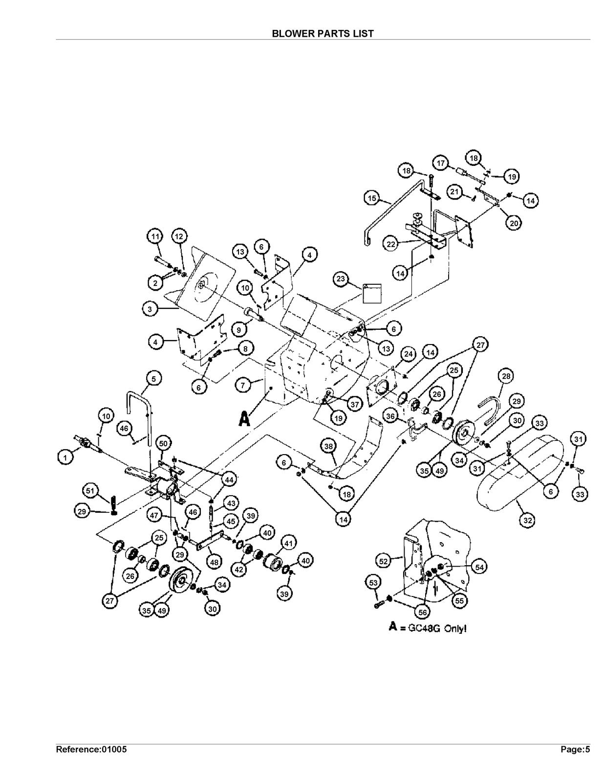 KUBOTA GC60G Parts Manual - STEEL WIRE BOUND - PROTECTIVE COVERS
