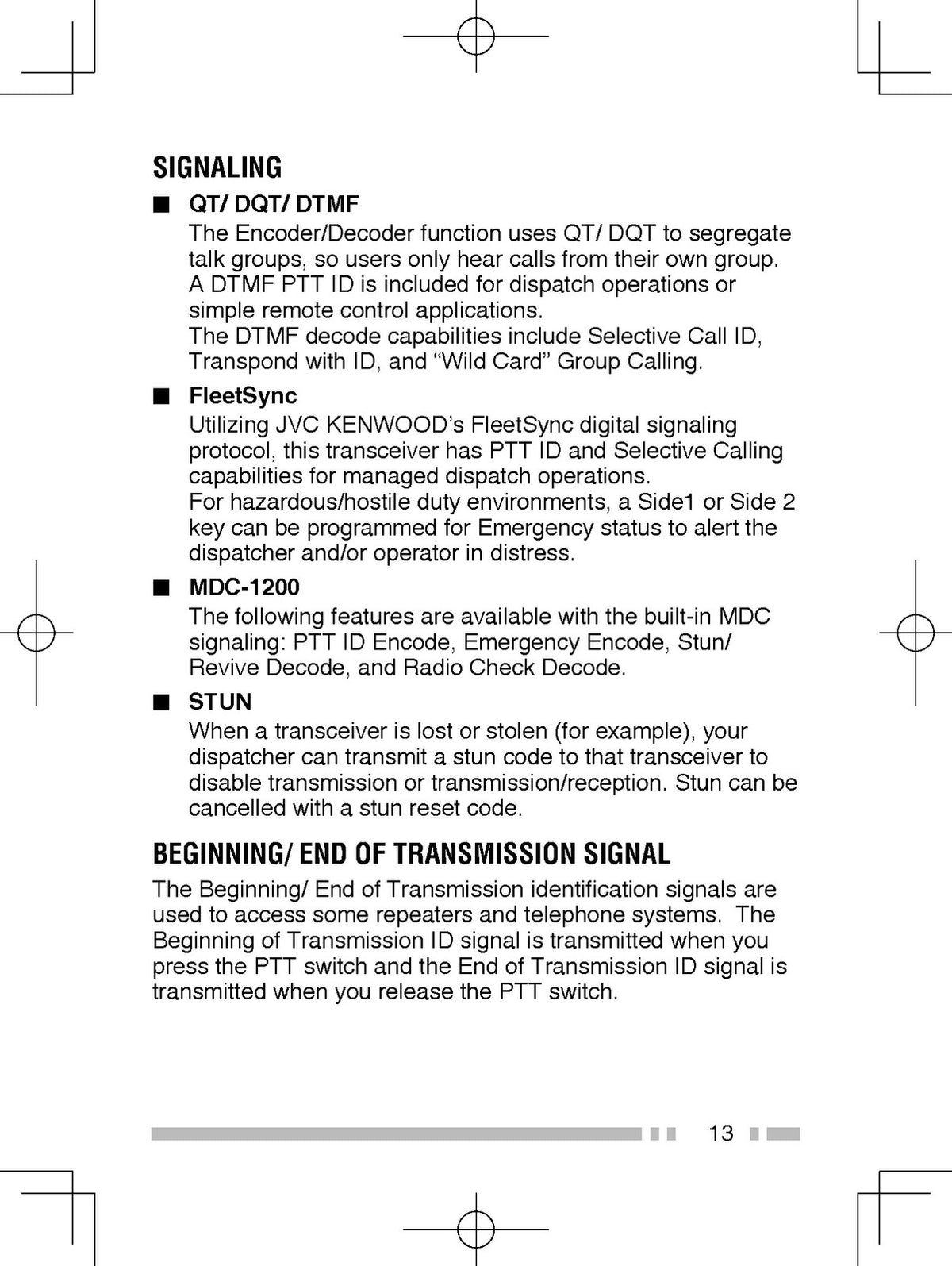 KENWOOD TK-2402 TK-2402V TK-3402 TK-3402U FM Transceiver Instruction Manual