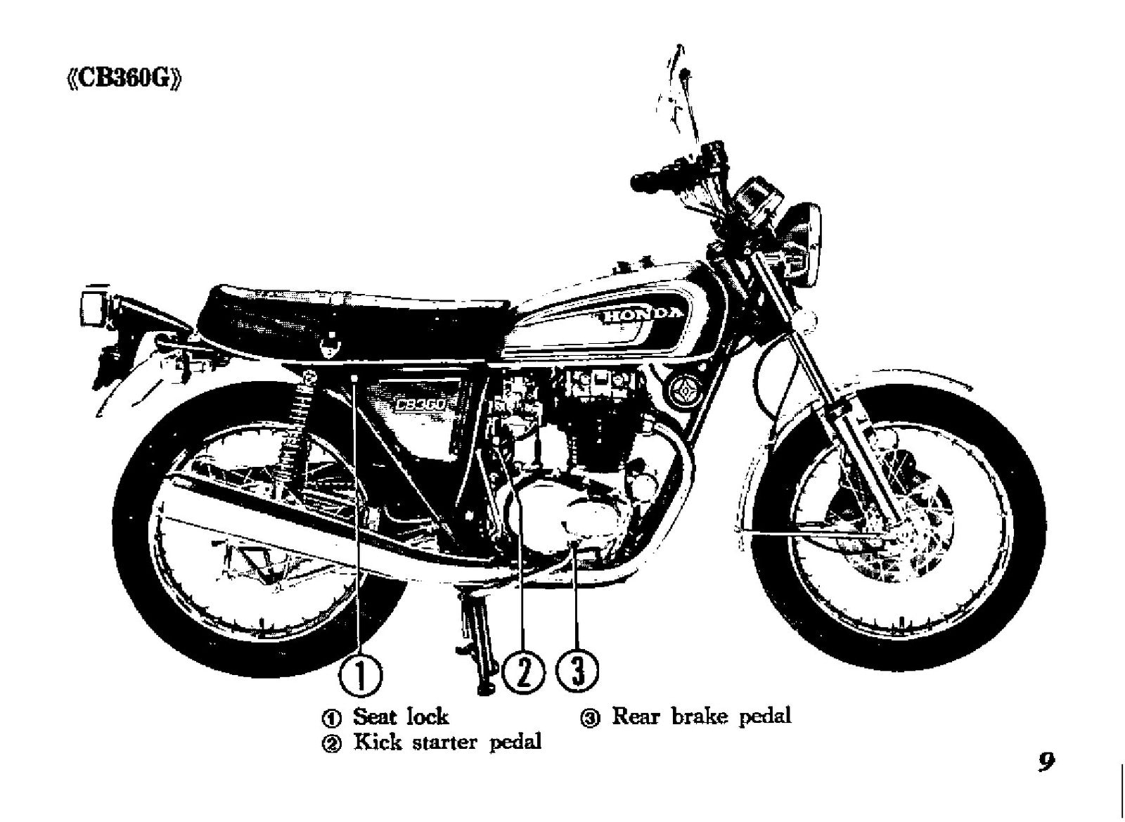 HONDA CB360 CB360G Motorcycle Owners Manual 1973 - BOUND - COVERS - XL FOLDOUTS