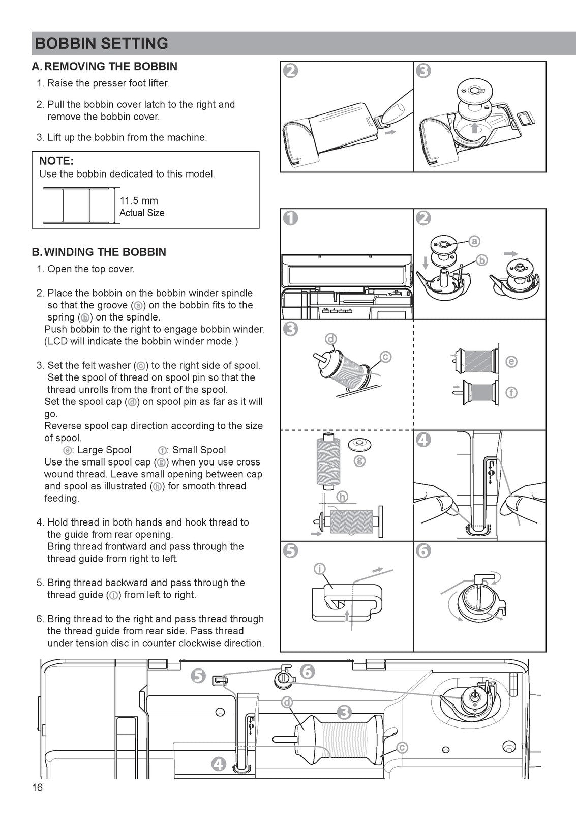 EVER SEWN Sparrow QE Sewing Machine Instruction Manual - WIRE BOUND - COVERS