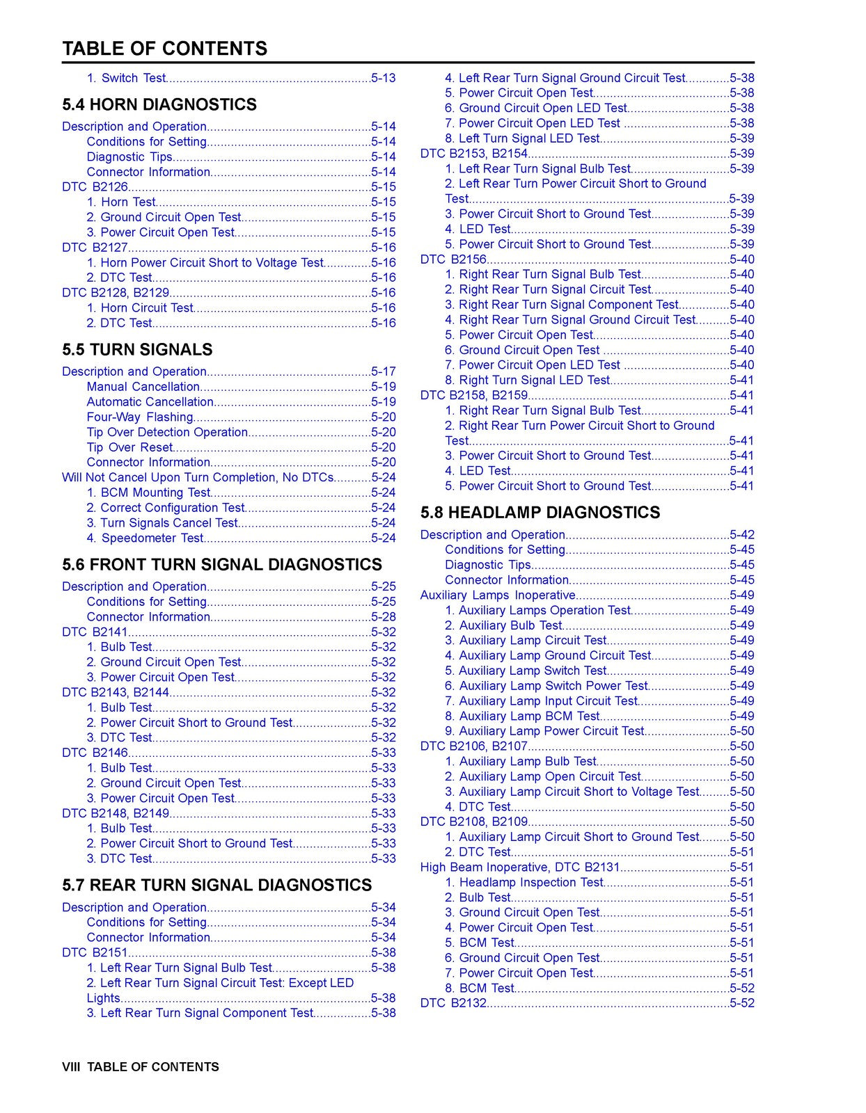 HARLEY DAVIDSON Touring Models Electrical Diagnostic Manual 2015, FOLDOUTS