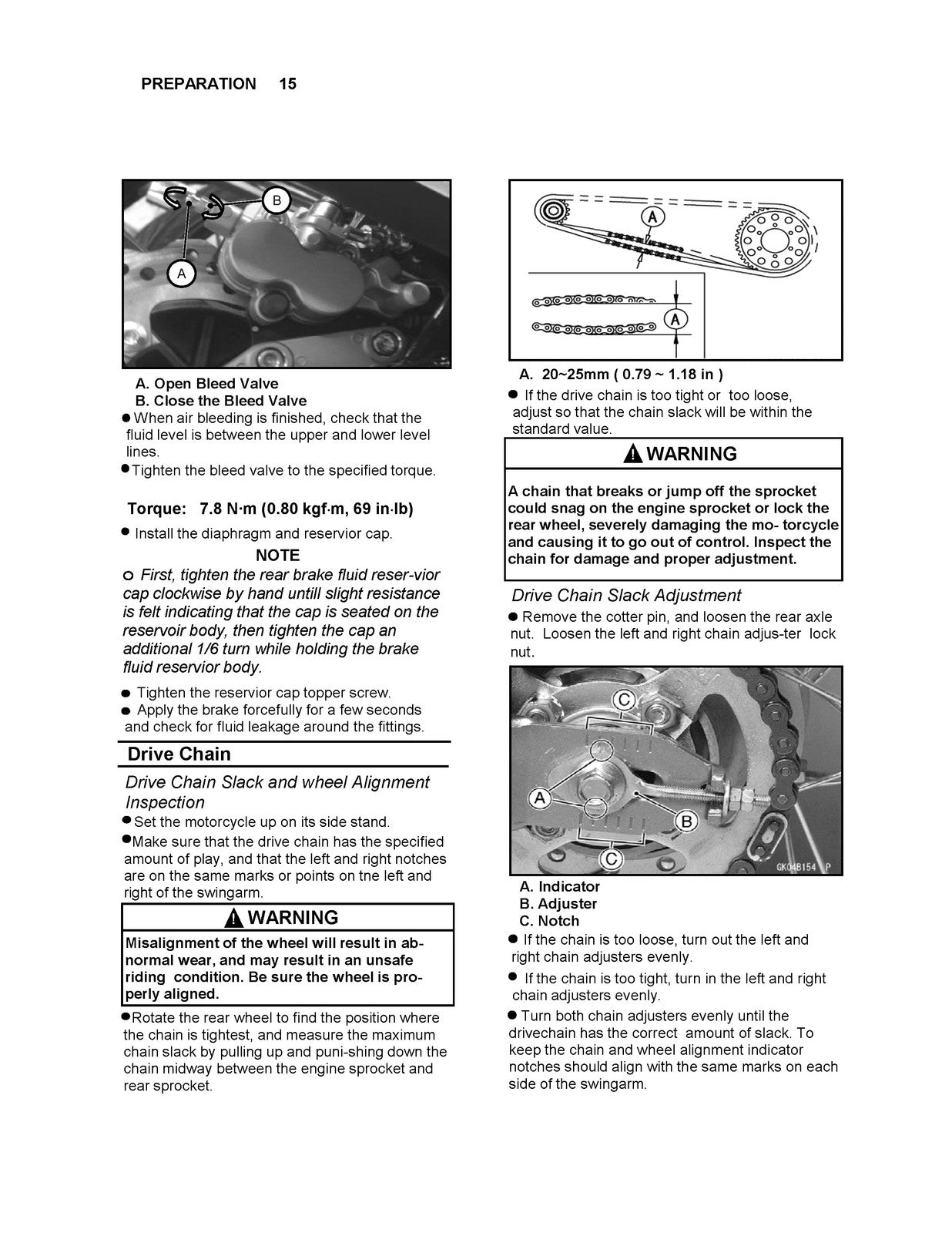 KAWASAKI Fury 125 125R Motorcycle Assembly And Preparation Manual - WIRE BOUND