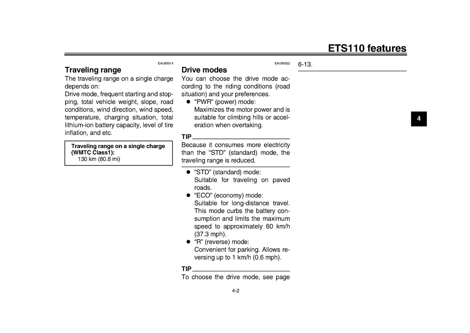 YAMAHA E01 ETS110 Motorcycle Owners Manual 2022 - WIRE BOUND - TOUGH COVERS