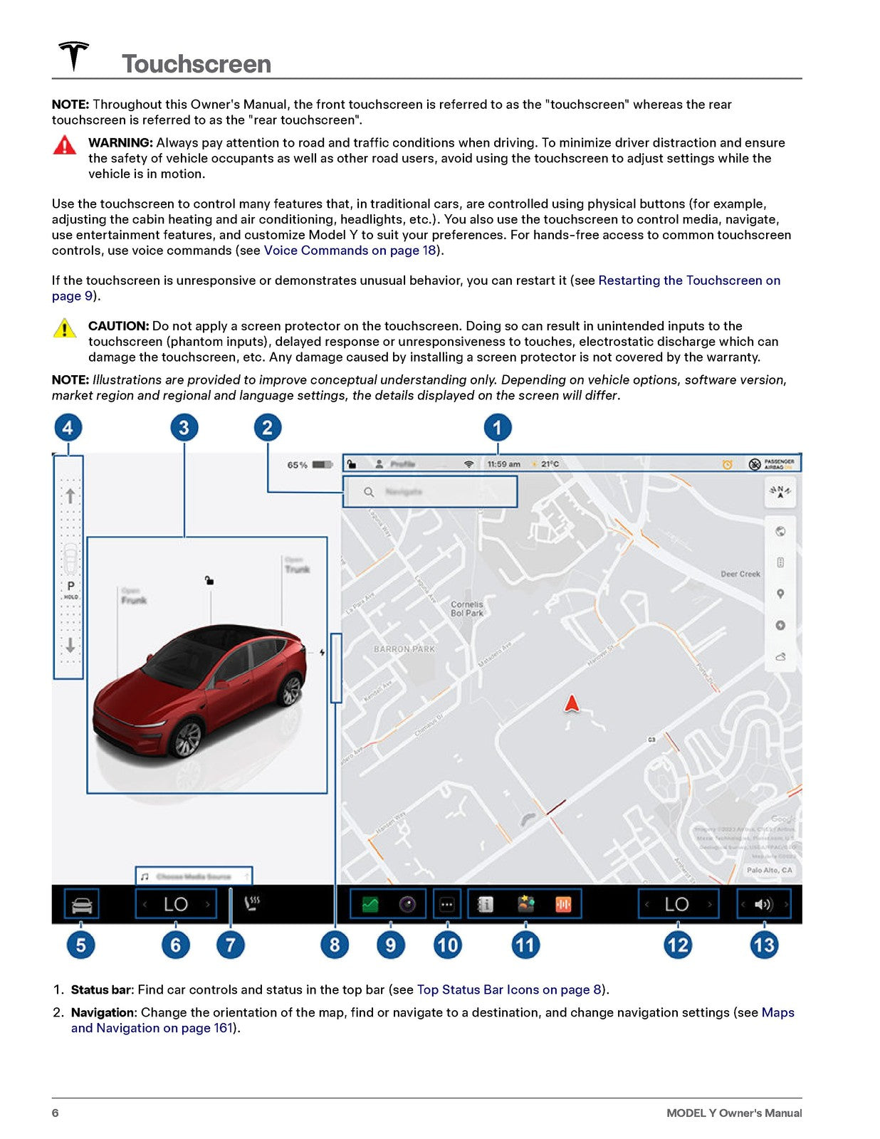 TESLA Model Y Owners Manual 2025 - STEEL WIRE BOUND - PROTECTIVE COVERS