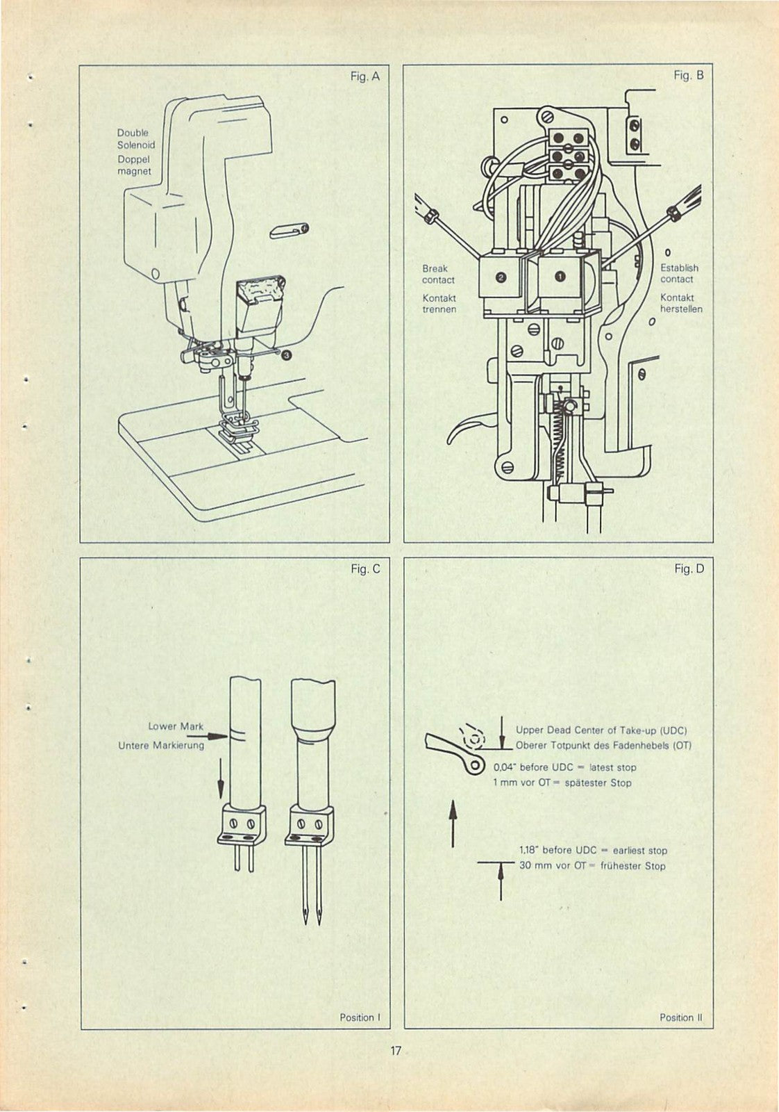 SINGER 211G 212G Underbed Thread Trimmer Service Manual - WIRE BOUND - COVERS