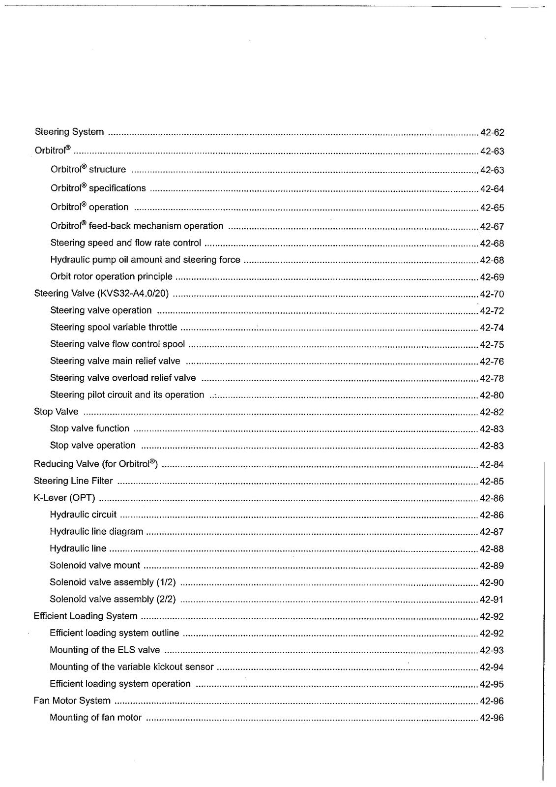 KAWASAKI 95ZV-2 Wheel Loader Shop Manual - BOUND - COVERS - XL FOLDOUT PAGES