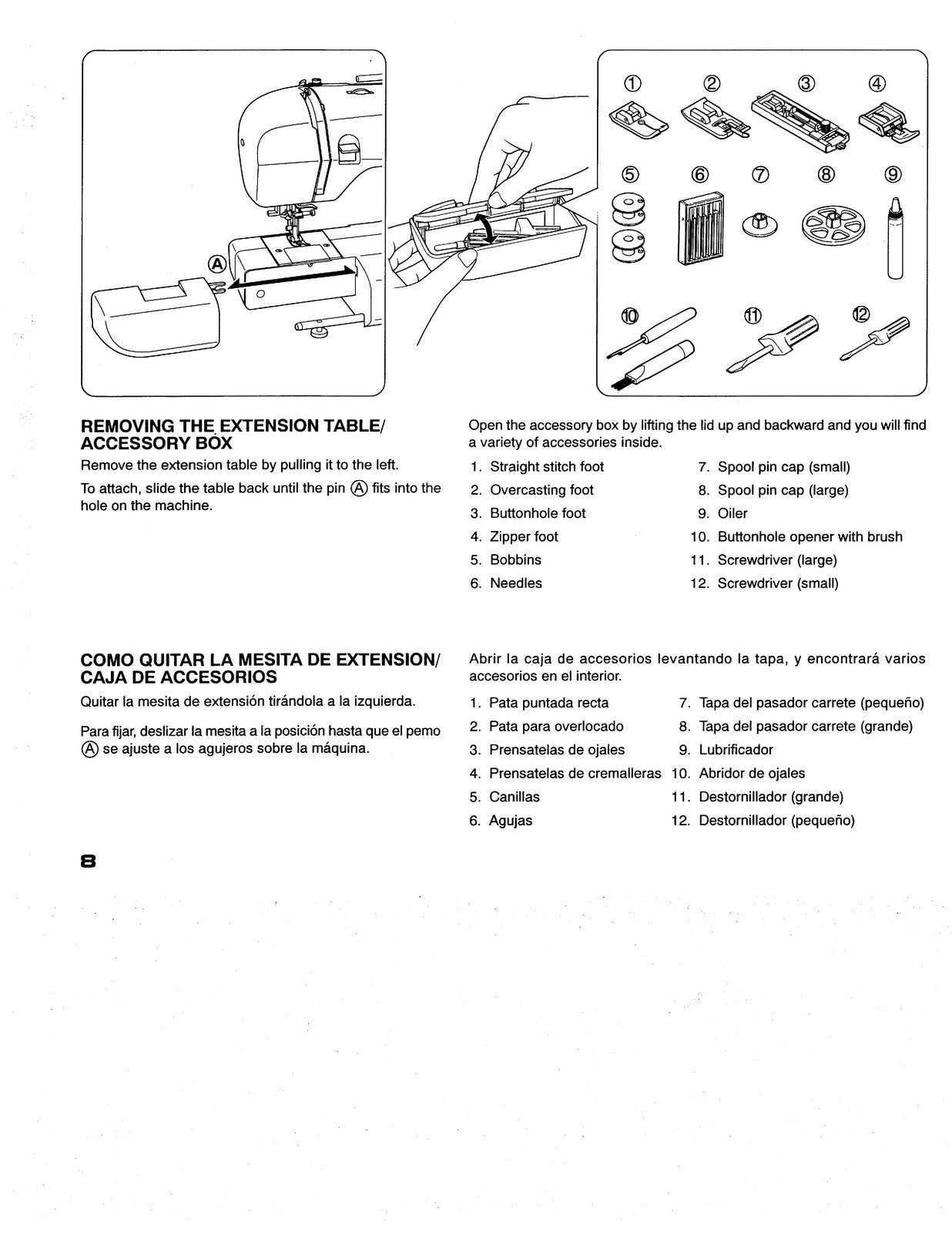 SINGER 117 Featherweight II Instruction Manual - STEEL WIRE BOUND - TOUGH COVERS