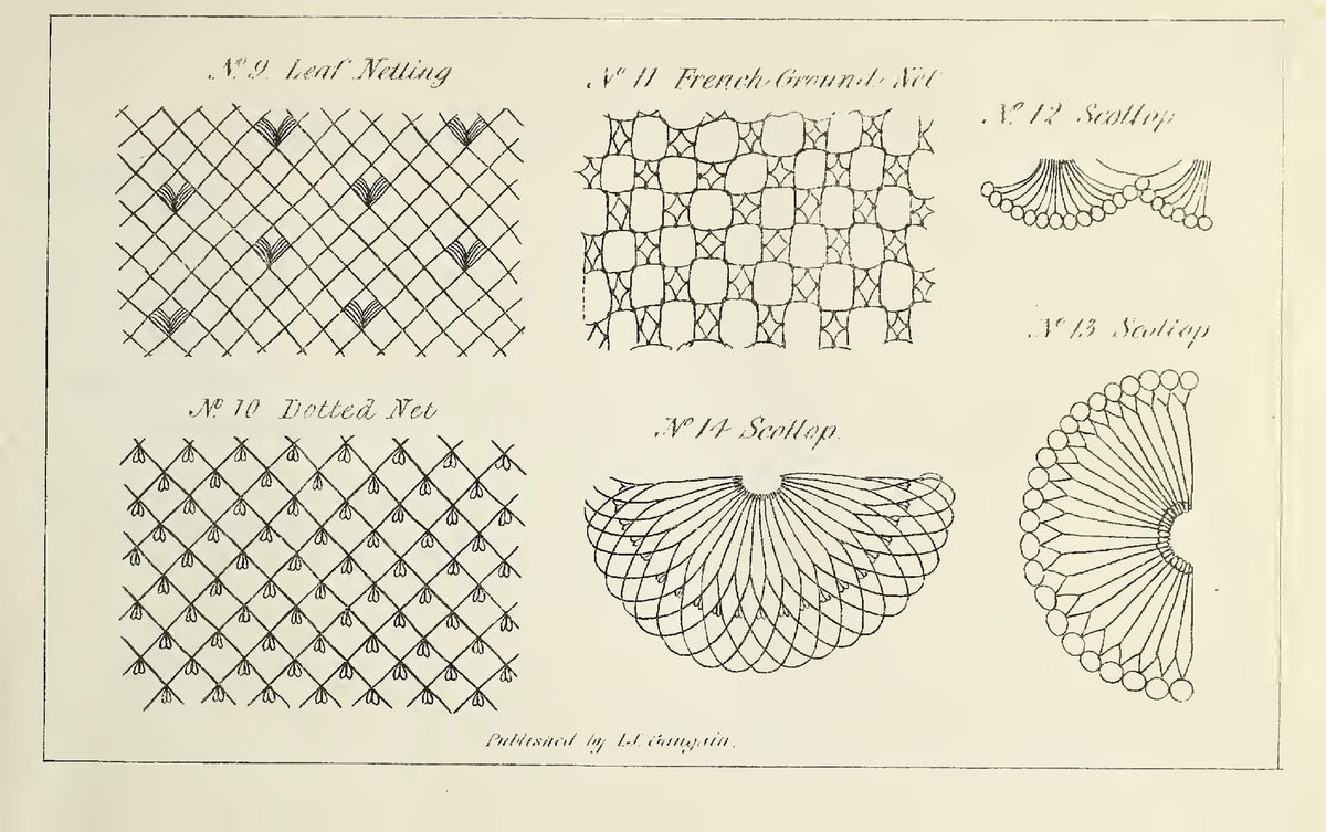 GAUGAIN Ladys Assistant Vol I Knitting Netting Crochet Manual 1847 - WIRE BOUND