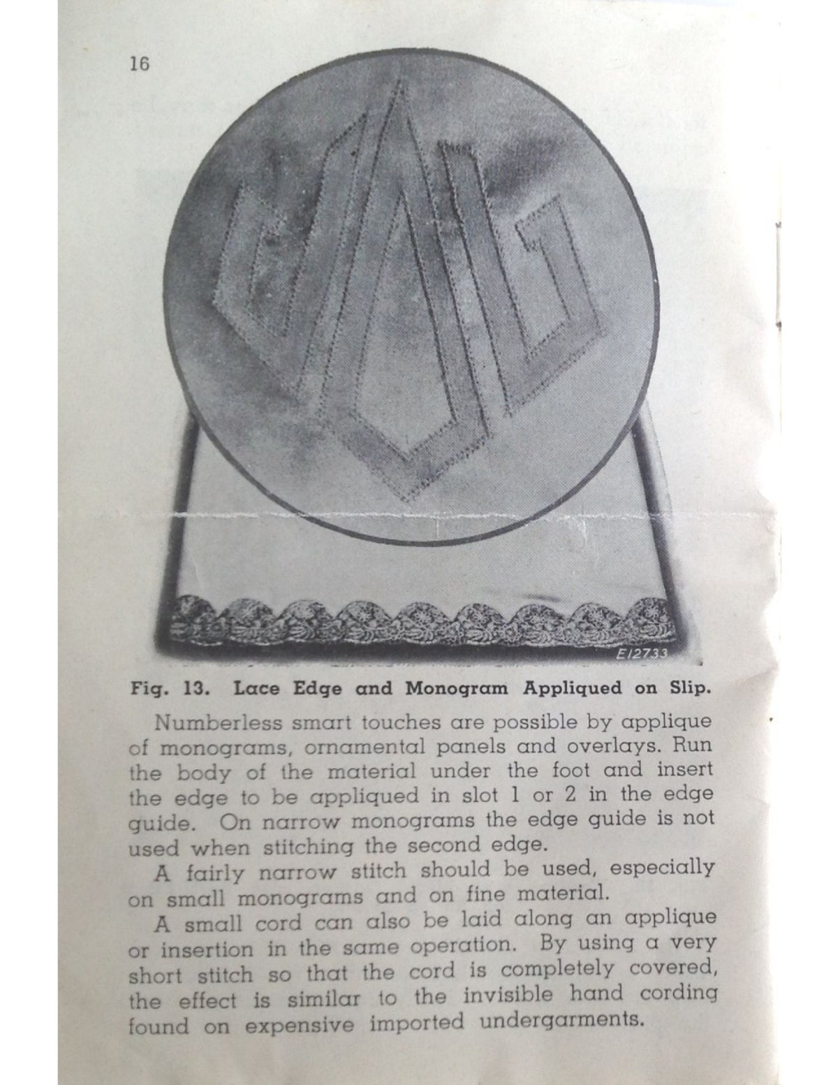 SINGER Adjustable Zigzag Attachment 121706 Instructions Manual 1939 - WIRE BOUND
