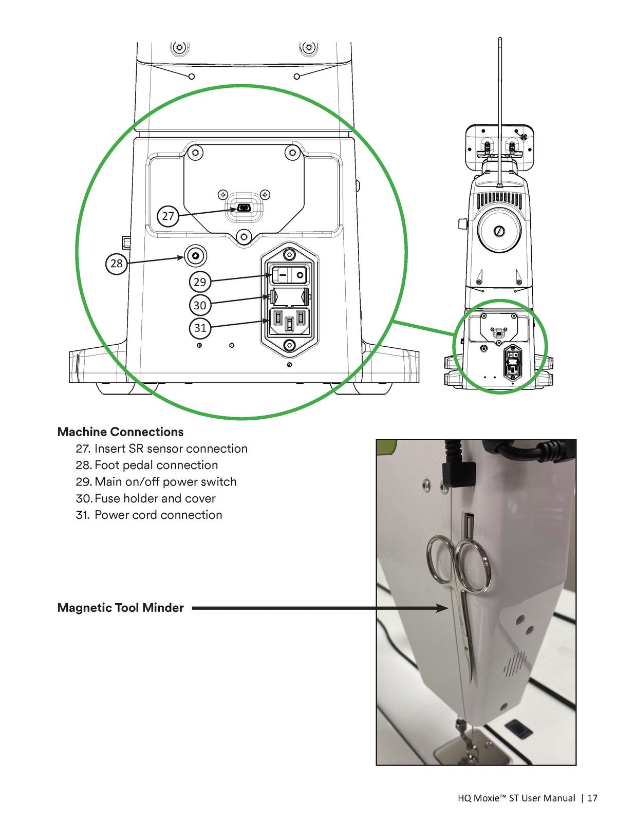 HANDI QUILTER Moxie ST 18-Inch Longarm User Manual 2024 - WIRE BOUND - COVERS