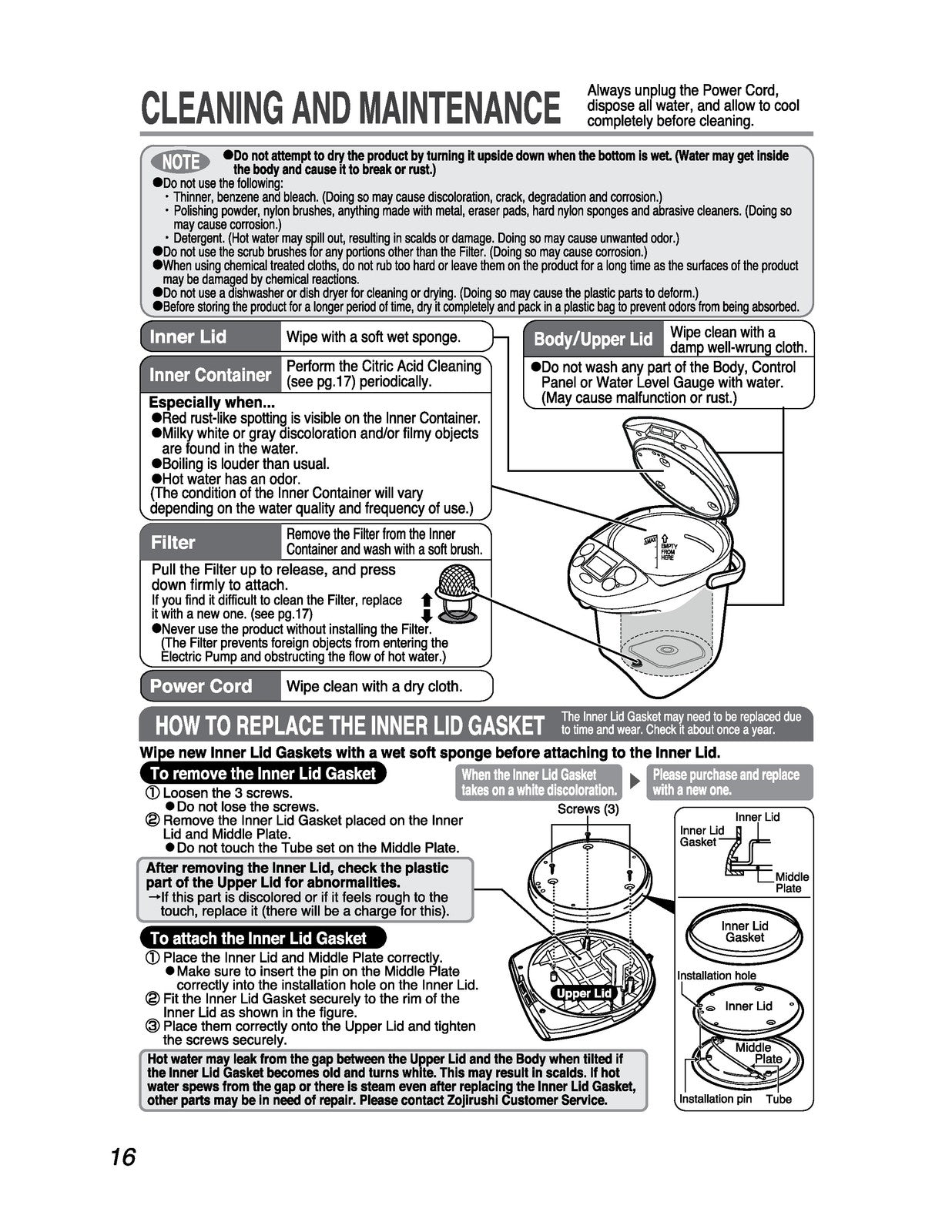 ZOJIRUSHI  More Micom Water Boiler  Warmer Operating Instructions Manual