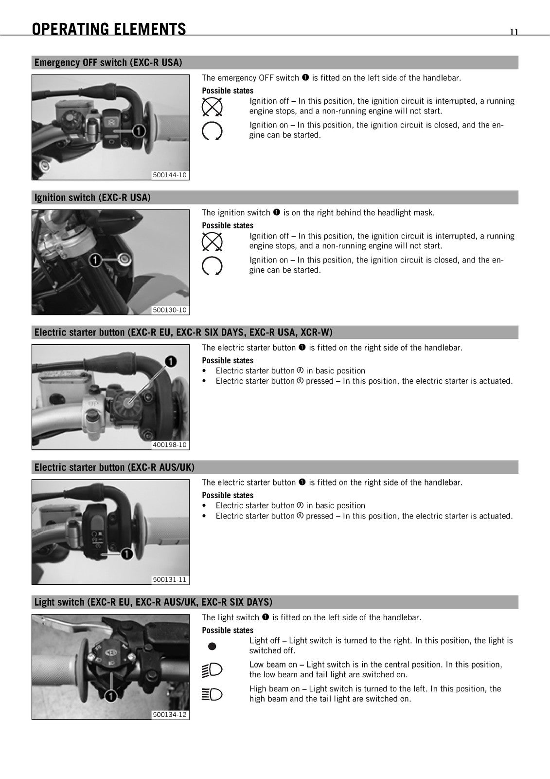 KTM 450 530 EXC-R XCR-W Owners Manual 2008 - STEEL WIRE BOUND - TOUGH COVERS
