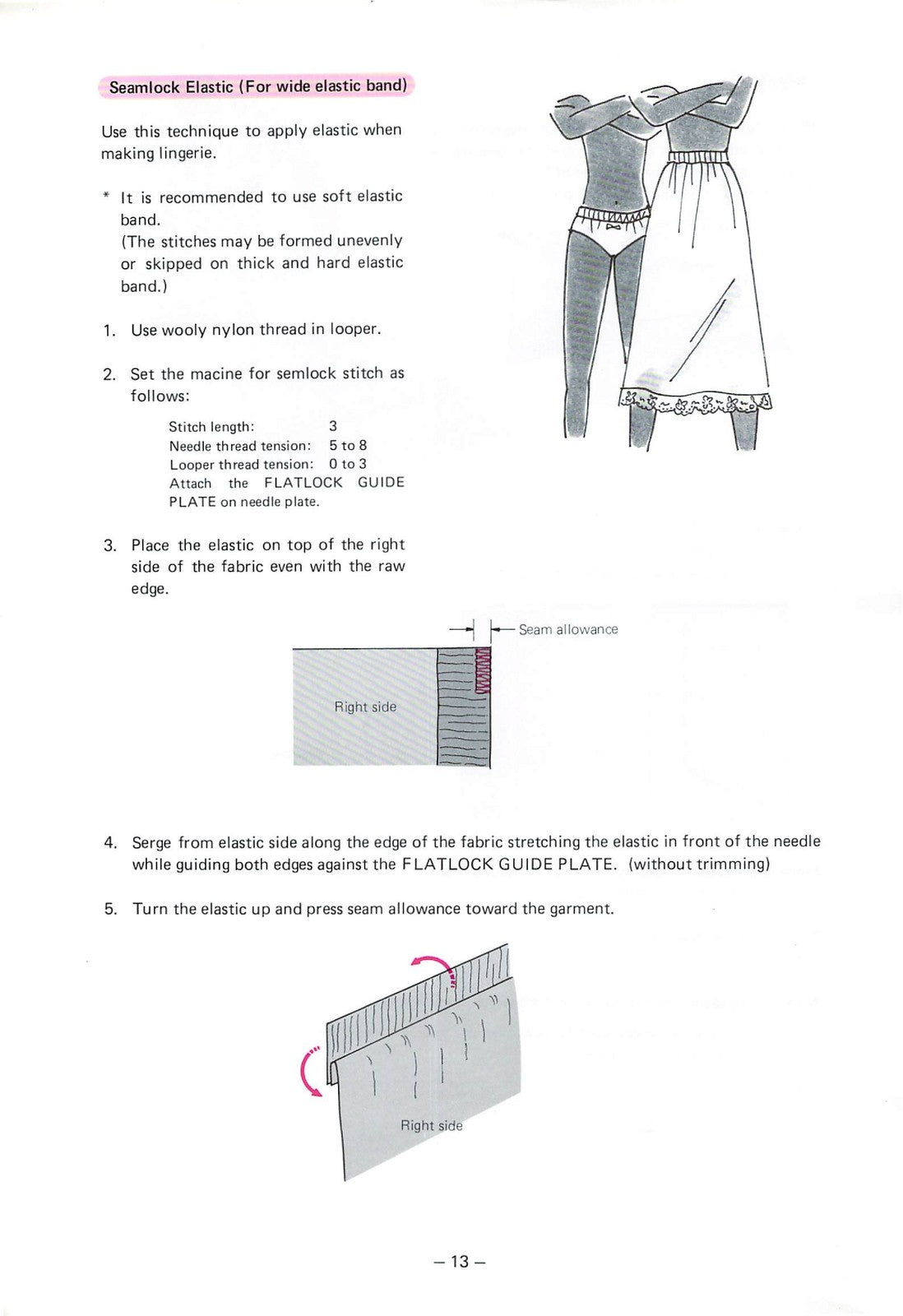 NEW HOME Combi DX Serger Instruction Manual - STEEL WIRE BOUND - TOUGH COVERS