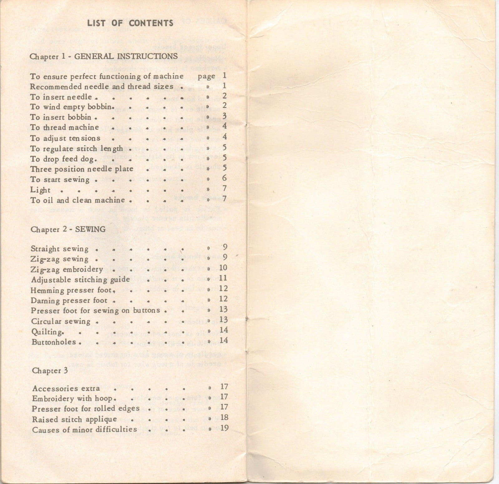 NECCHI 512 Sewing Machine Instruction Manual - STEEL WIRE BOUND - TOUGH COVERS