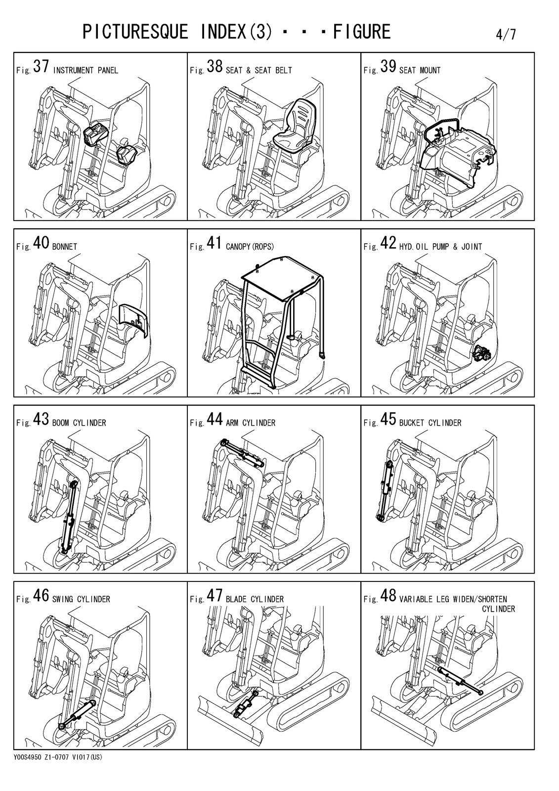YANMAR ViO-17 Excavator Parts Catalog Manual 2009 - WIRE BOUND - TOUGH COVERS