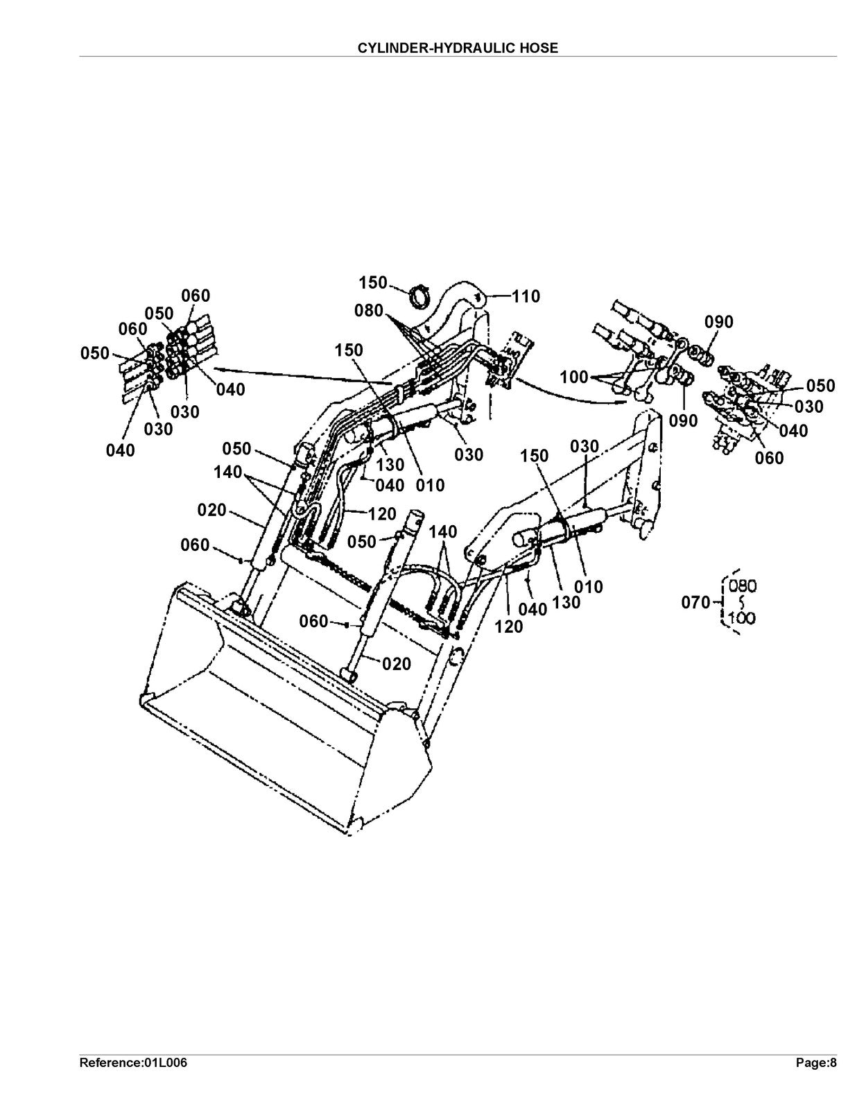 KUBOTA LA351 Loader Illustrated Parts List Manual - WIRE BOUND - TOUGH COVERS