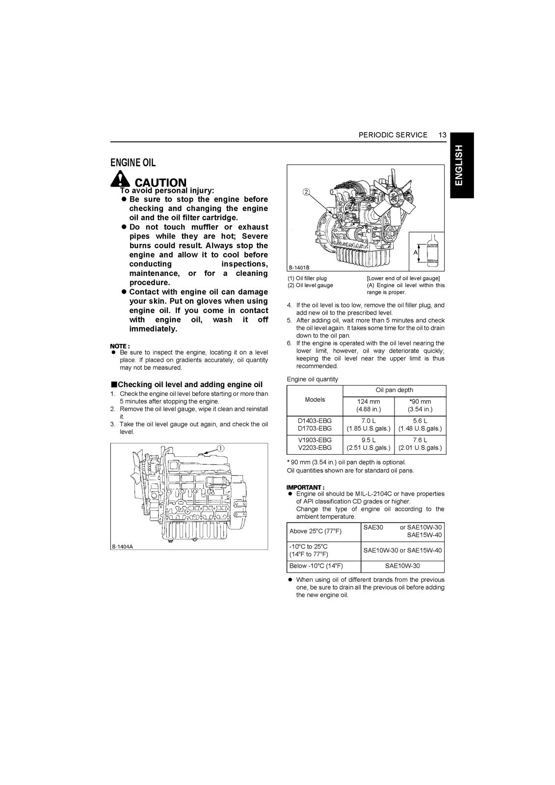 KUBOTA V1505-T-E4 Engine Operators Manual - STEEL WIRE BOUND - PROTECTIVE COVERS