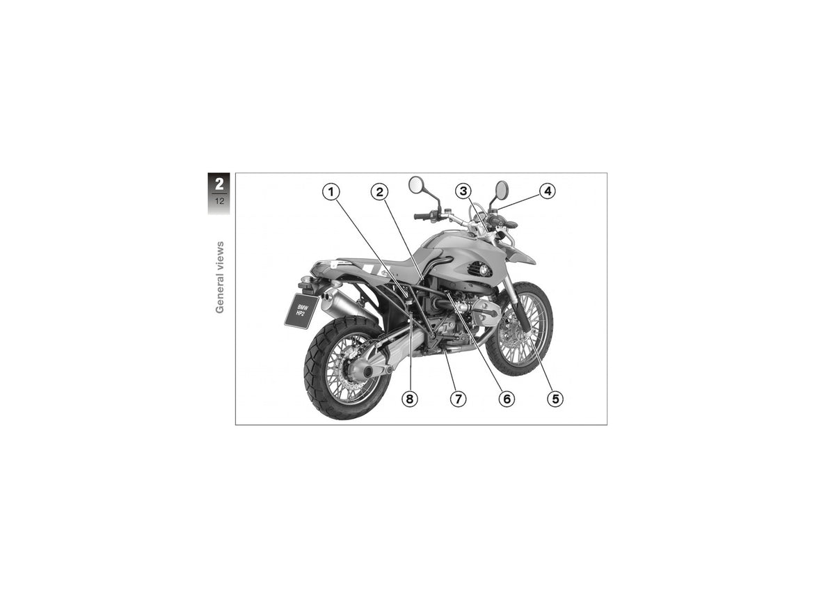 BMW Motorrad HP2 Enduro Motorcycle Riders Manual 2006 - WIRE BOUND - COVERS