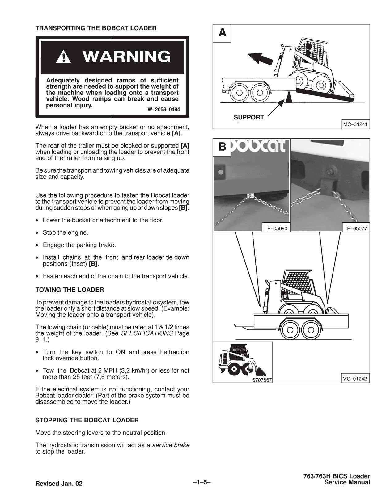 BOBCAT 763 High Flow Skid Steer Loader SERVICE MANUAL, BOUND, COVERS, FOLDOUTS